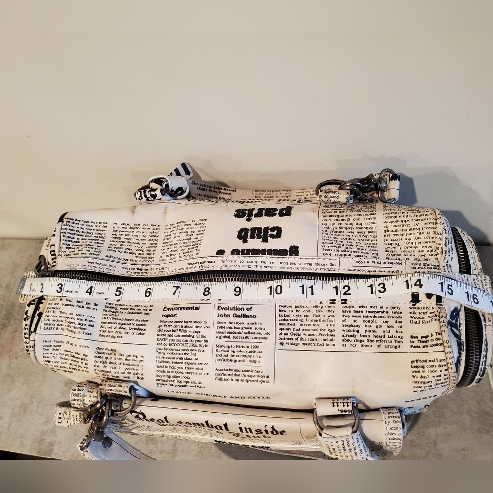 GALLIANO GAZETTE CHUNKY BAG - Picture 16 of 16
